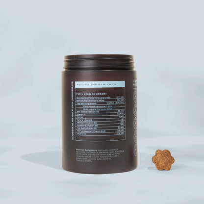 Dog Is Human Daily Multivitamin for Dogs (Beef Flavor) Vet-Formulated, Made in Vermont